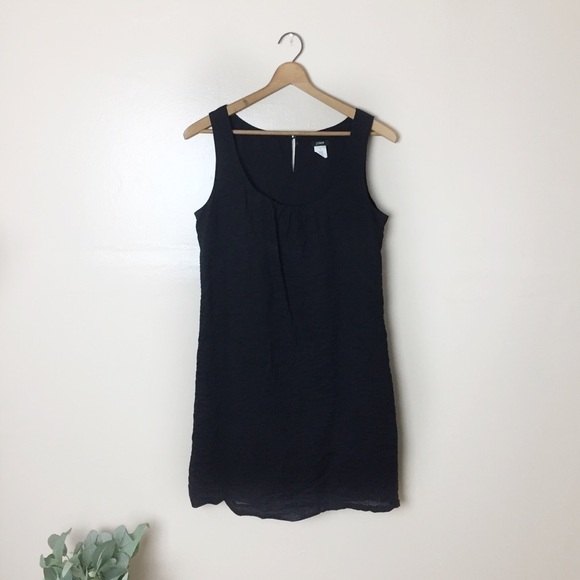 [J.Crew] Short Black Classic Sleeveless Shift Dress - Picture 1 of 7